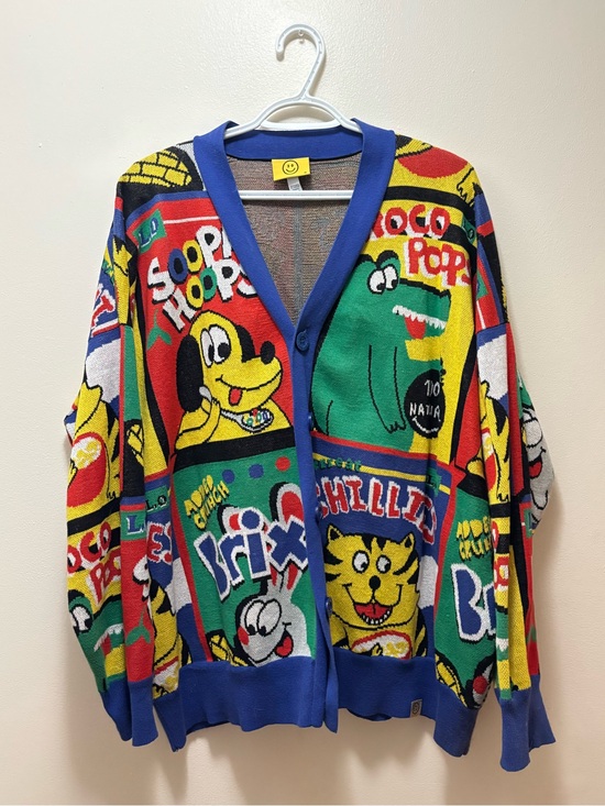 Lazy Oaf Sweaters - Lazy Oaf Cereal Knit cardigan sweater whimsical colorful cute unique artsy cool